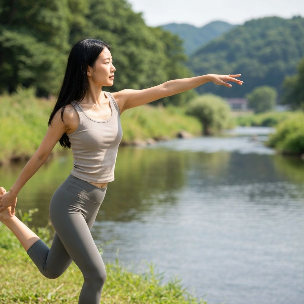 Person engaging in natural movement